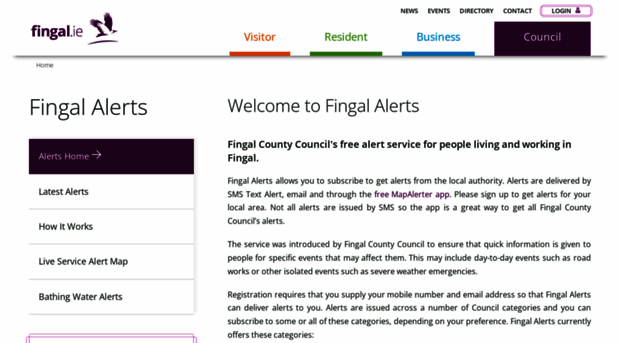 alerts.fingal.ie