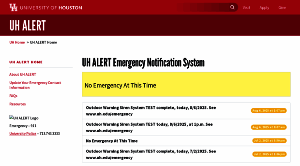 alerts.uh.edu