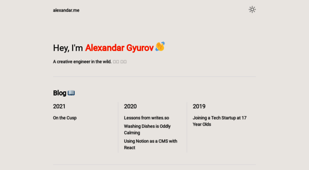 alexandar.me