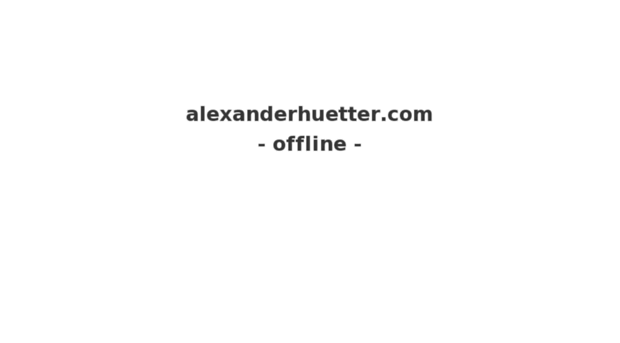 alexanderhuetter.com