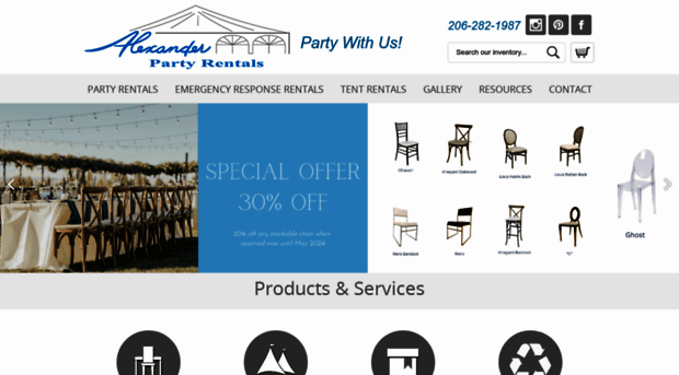 alexanderpartyrentals.com