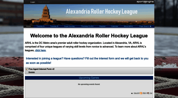 alexandriarollerhockey.com