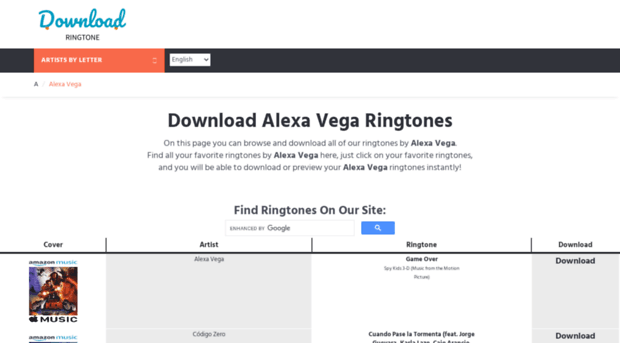 alexavega.download-ringtone.com