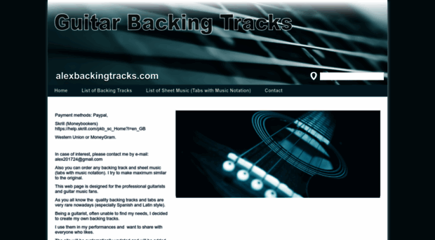 alexbackingtracks.com