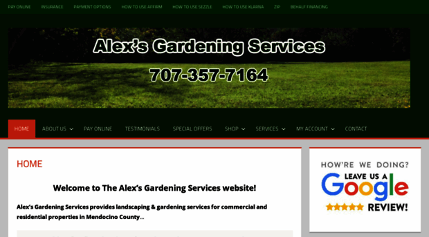 alexgardeningservice.com