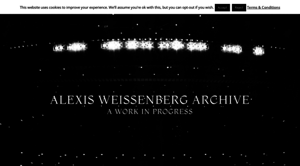 alexisweissenbergarchive.com