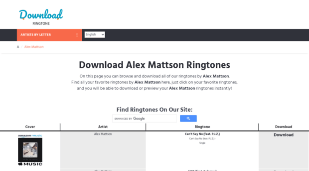 alexmattson.download-ringtone.com