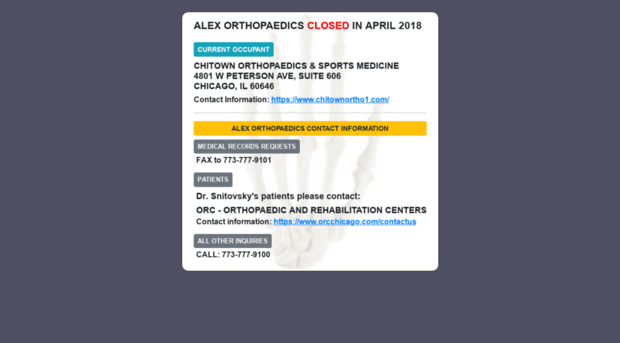 alexorthopaedics.com