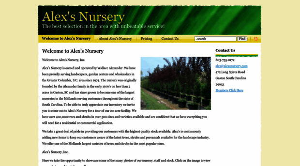 alexsnursery.com