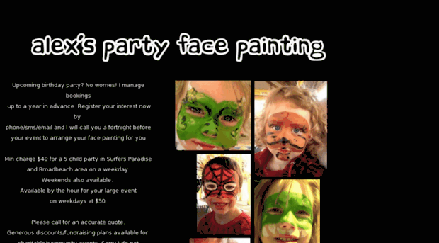 alexspartyfacepainting.com.au