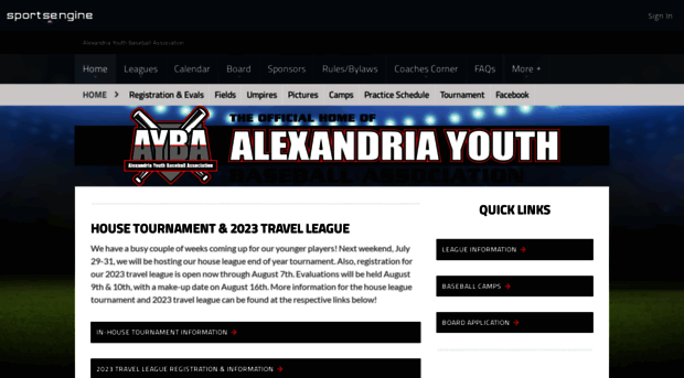 alexyouthbaseball.com