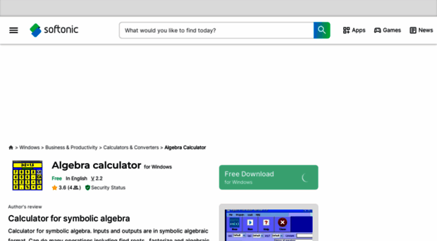 algebra-calculator.en.softonic.com