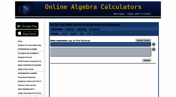 algebra-test.com