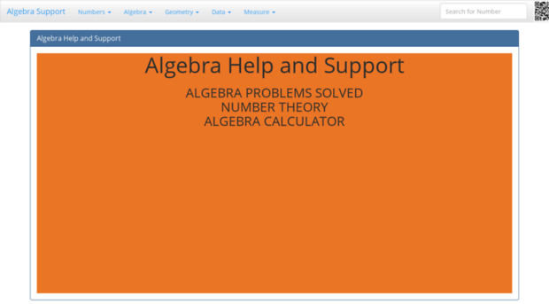 algebra.support