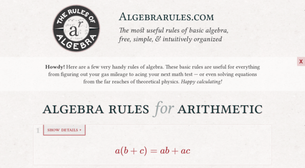 algebrarules.com