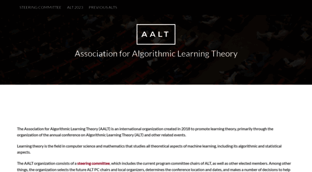 algorithmiclearningtheory.org