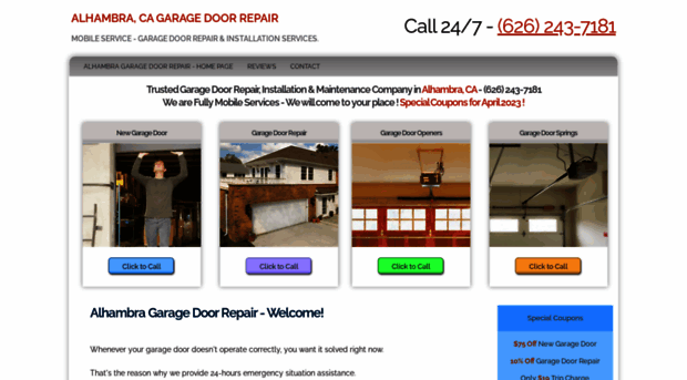 alhambracagaragedoorrepair.net