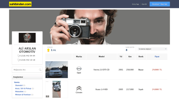 aliarslanotomotiv.sahibinden.com