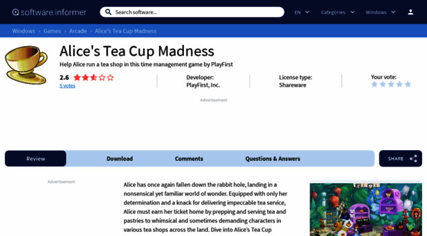 alice-s-tea-cup-madness-tm.software.informer.com