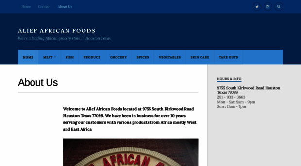 aliefafricanfoods.com