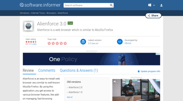 alienforce.software.informer.com