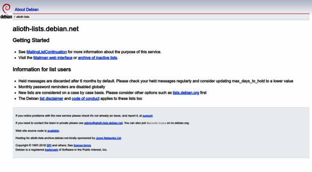 alioth-lists.debian.net