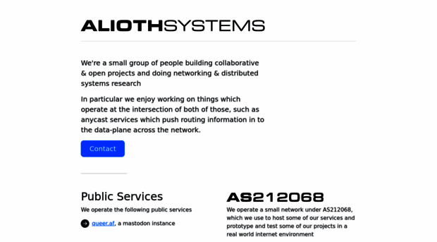 alioth.systems