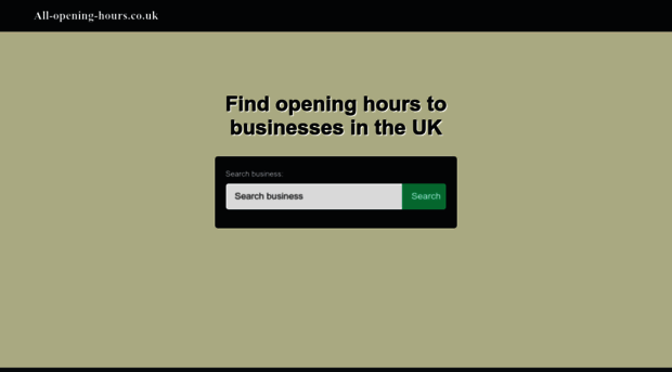 all-opening-hours.co.uk
