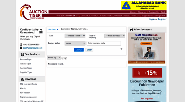 allahabadbank.auctiontiger.net