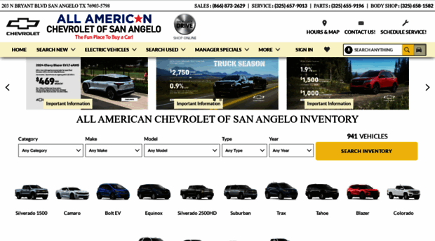 allamericanchevroletsanangelo.com