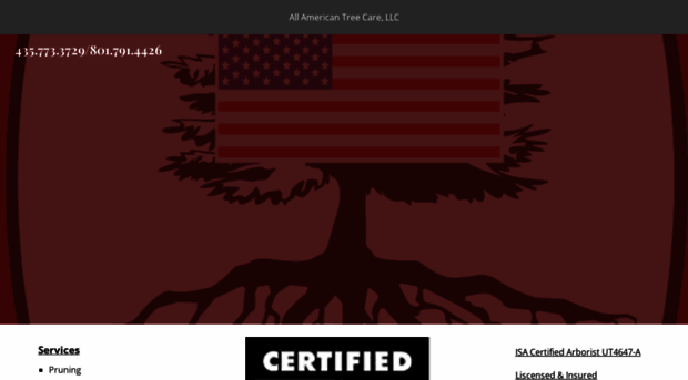 allamericantreecarellc.com