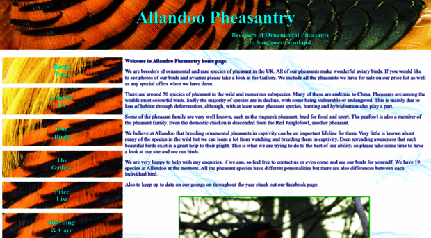 allandoopheasantry.com