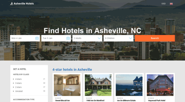 allashevillehotels.com