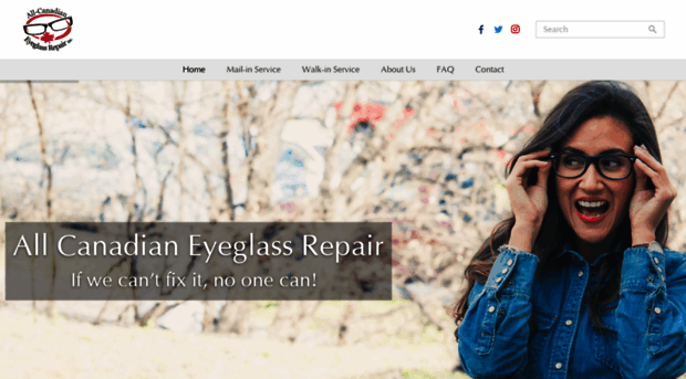 allcanadianeyeglassrepair.com