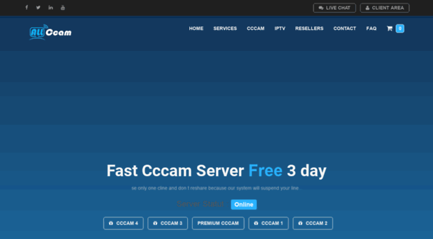 allcccam.com - The Best Free CCcam Server, IP... - All CCcam