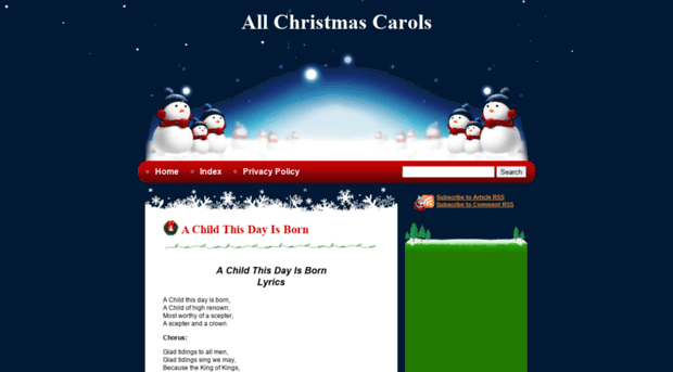 allchristmascarols.com