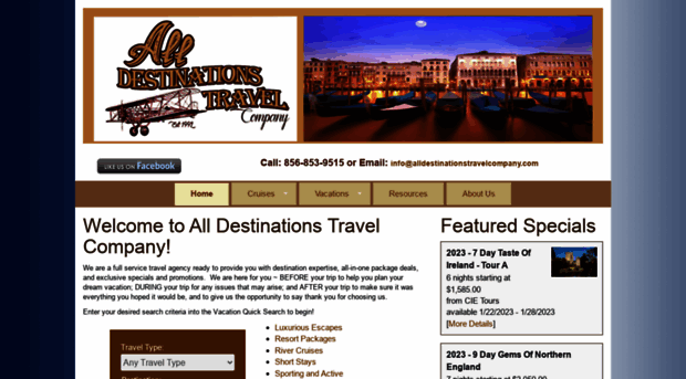 alldestinationstravelcompany.com