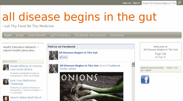 alldiseasebeginsinthegut.ning.com