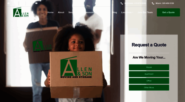 allenandsonmoving.com