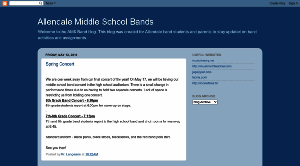 allendalemiddleschoolband.blogspot.com