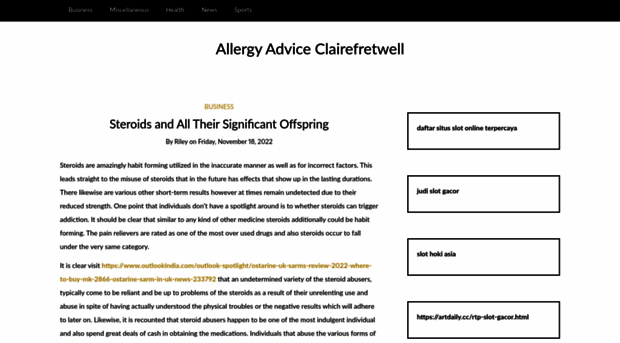 allergyadviceclairefretwell.co.uk