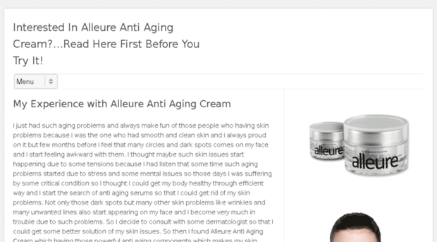 alleureantiagingcream.com