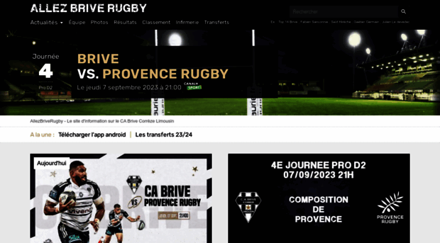 allezbriverugby.com