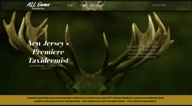 allgametaxidermy.com