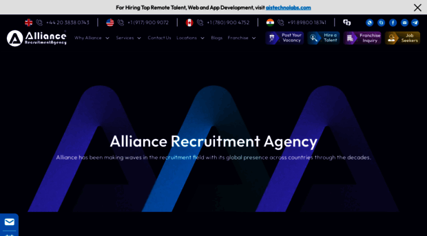 alliancerecruitmentagency.com