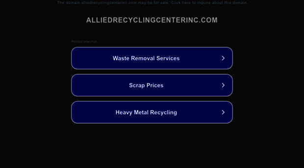 alliedrecyclingcenterinc.com