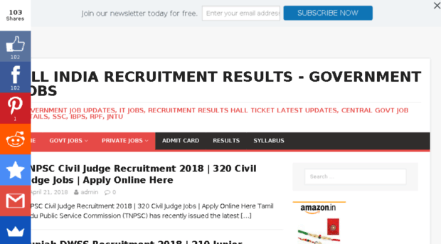 allindiarecruitmentresults.com