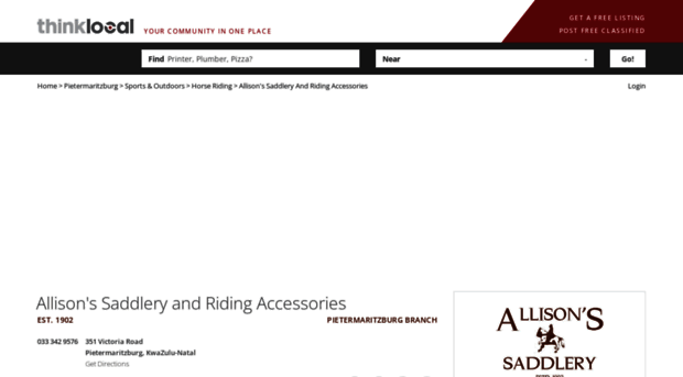 allisons-saddlery.thinklocal.co.za