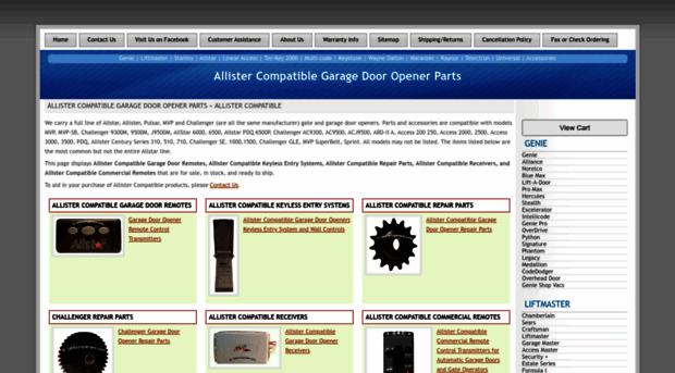 allister.garage-door-opener-parts.com