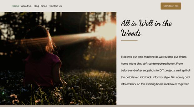 alliswellinthewoods.com